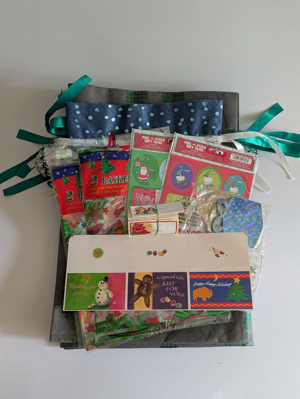 Holiday Gift Bags, Stickers, Tags  Bundle Assortment
